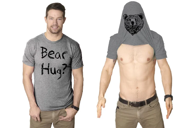 Men's UV - protection t - shirts for outdoor activities in the sunBear Hug Men's T Shirt Men's UV - protection t - shirts for outdoor activities in the sunBear Hug Men's T Shirt