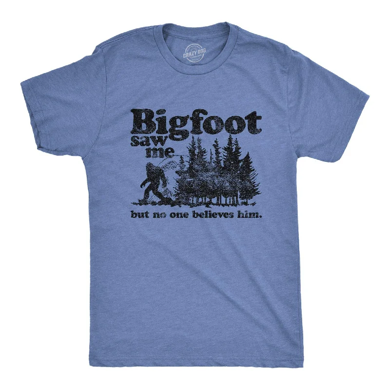 Men's plus - size pocket t - shirts with a classic lookBigfoot Saw Me Men's T Shirt
