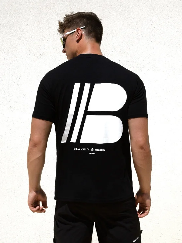 Men's mock - neck t - shirts with a modern and sleek styleApex Relaxed T-Shirt - Black Men's mock - neck t - shirts with a modern and sleek styleApex Relaxed T-Shirt - Black