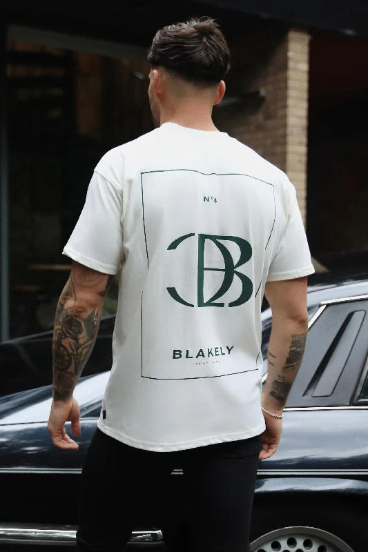 Men's antimicrobial t - shirts for odor - free freshness during travelRiviera Initial Relaxed T-Shirt - Ivory Men's antimicrobial t - shirts for odor - free freshness during travelRiviera Initial Relaxed T-Shirt - Ivory