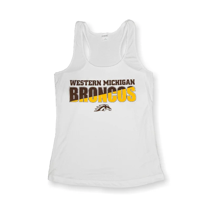 mens tank tops with built-in brasBroncos Two-Tone Ladies Tank