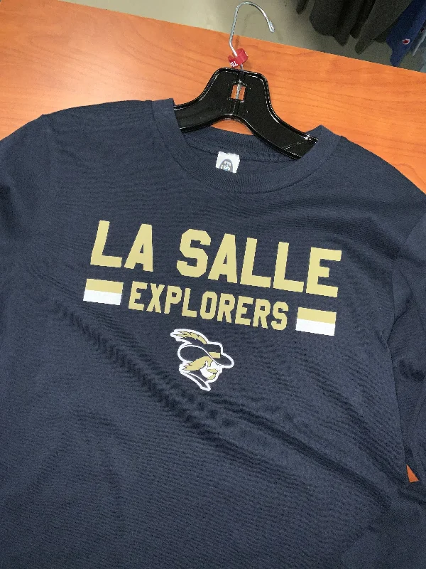 Men's oversized long sleeve graphic tees for a trendy streetwear lookES Sports Youth L/S Navy