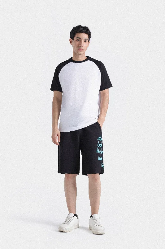 Men's v - neck muscle t - shirts for a body - building aestheticContrast Raglan T-shirt Men's v - neck muscle t - shirts for a body - building aestheticContrast Raglan T-shirt