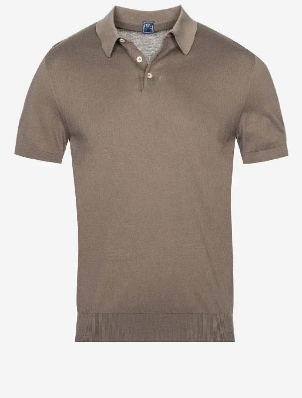 Men's high - collar polo shirts with a modern twistSportman Polo Shirt Short Sleeve Brown Men's high - collar polo shirts with a modern twistSportman Polo Shirt Short Sleeve Brown