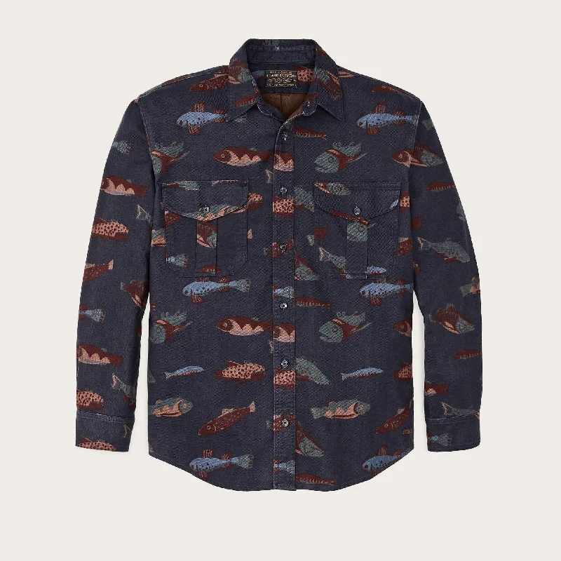 Men's button - front long sleeve Henley shirts with a casual charmALASKAN GUIDE SHIRT Men's button - front long sleeve Henley shirts with a casual charmALASKAN GUIDE SHIRT