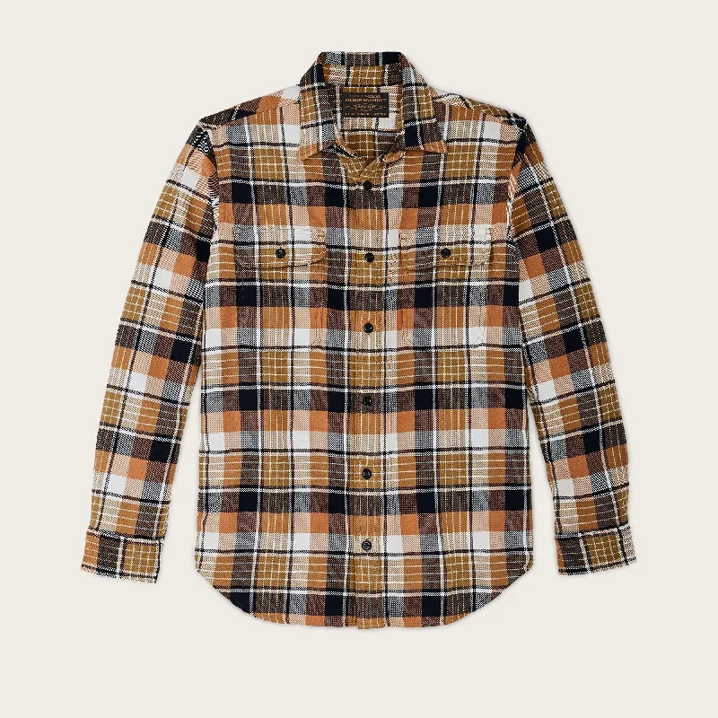 Men's long sleeve military - style utility shirts with multiple pocketsVINTAGE FLANNEL WORK SHIRT Men's long sleeve military - style utility shirts with multiple pocketsVINTAGE FLANNEL WORK SHIRT