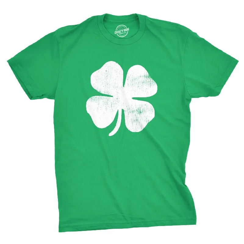 Men's thermal t - shirts with a high - neck design for cold weatherFour Leaf Clover Men's T Shirt Men's thermal t - shirts with a high - neck design for cold weatherFour Leaf Clover Men's T Shirt