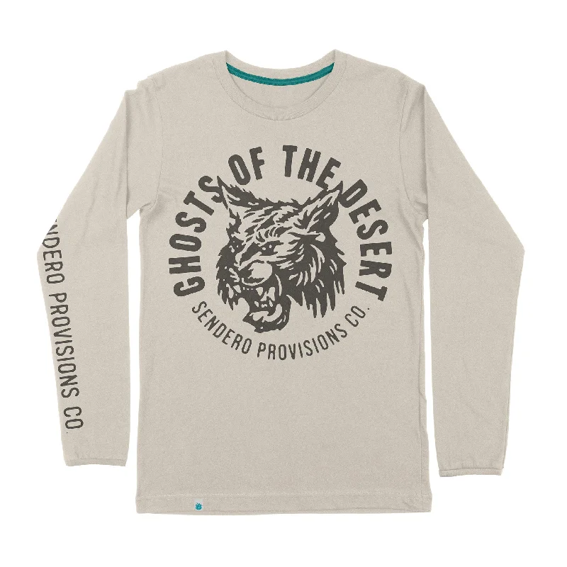 Men's button - front long sleeve Henley shirts with a casual charmGhosts of the Desert Long Sleeve T-Shirt Men's button - front long sleeve Henley shirts with a casual charmGhosts of the Desert Long Sleeve T-Shirt