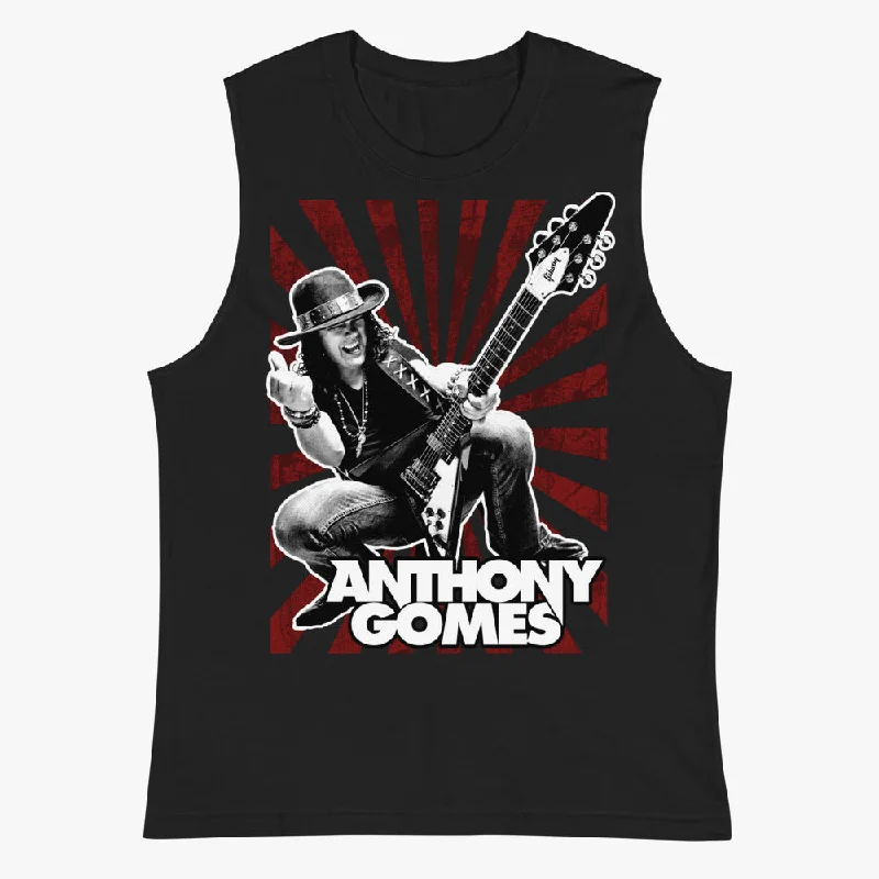 loose fit men's tank topsGuitar Power Muscle Shirt