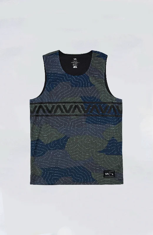 thermal men's tank topsRVCA - Hawaii Taro Mesh Tank