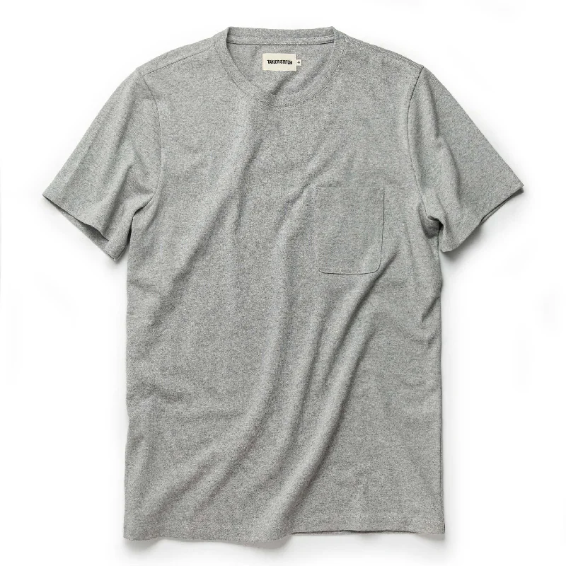Men's reversible polo shirts with two different looksThe Heavy Bag Tee in Aluminum