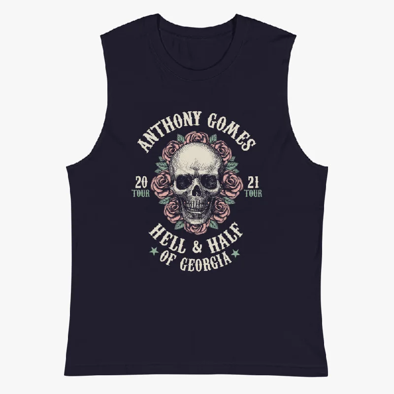 vintage style men's tank topsHell & Half Of Georgia Muscle Shirt
