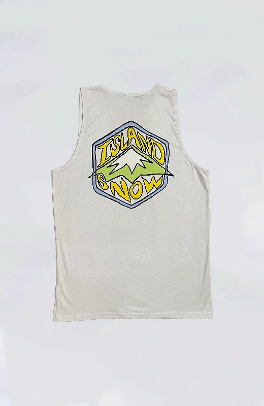 men's oversized tank topsIsland Snow Hawaii - IS Funky Hex Premium Heavyweight Tank Top