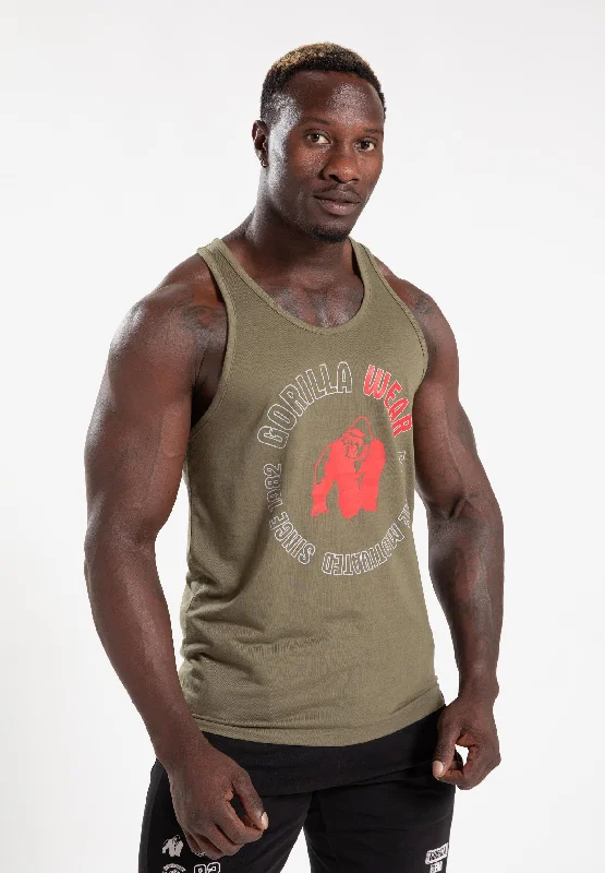 men's tank tops for yogaLafayette Tank Top - Army Green