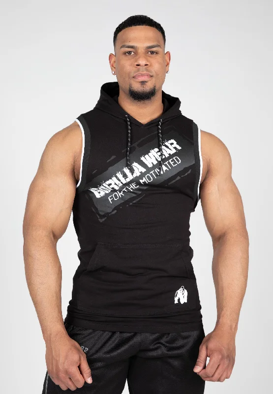 organic cotton men's tank topsLoretto Hooded Tank Top - Black