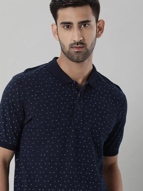 Men's jacquard woven polo shirts with intricate designsMen Printed Polo T-Shirt