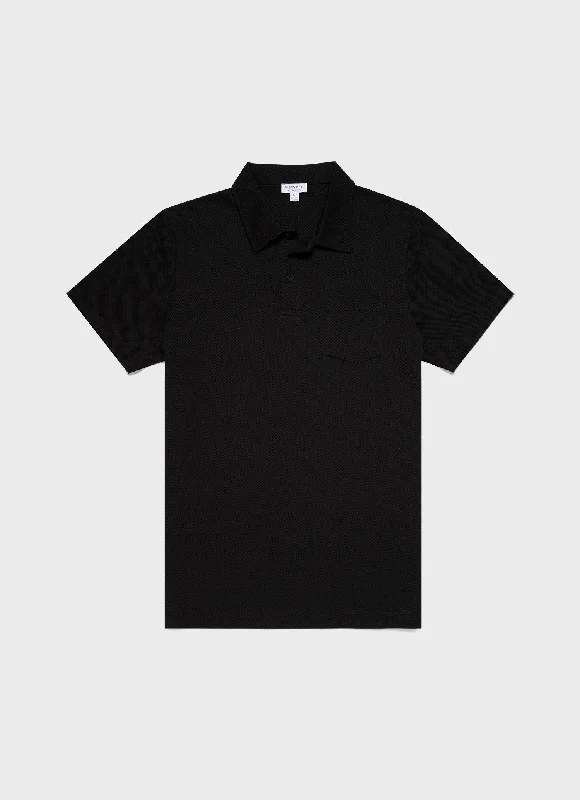 Men's plus size golf polo shirts in moisture wicking fabricMen's Riviera Polo Shirt in Black Men's plus size golf polo shirts in moisture wicking fabricMen's Riviera Polo Shirt in Black