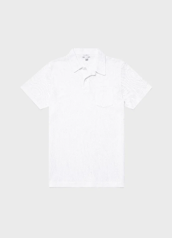Men's plus size golf polo shirts in moisture wicking fabricMen's Riviera Polo Shirt in White Men's plus size golf polo shirts in moisture wicking fabricMen's Riviera Polo Shirt in White