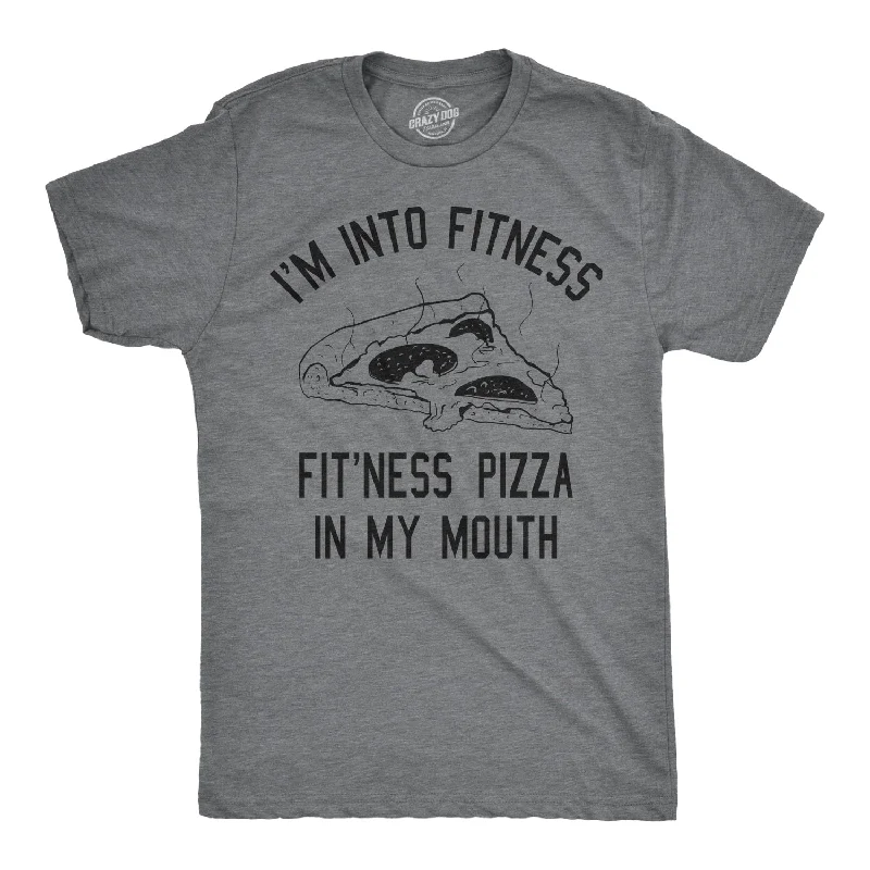 Men's ribbed t - shirts with a textured finish for added styleFitness Pizza In My Mouth Men's T Shirt Men's ribbed t - shirts with a textured finish for added styleFitness Pizza In My Mouth Men's T Shirt