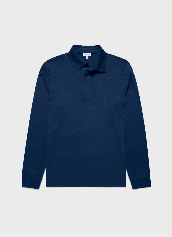 Men's plus size golf polo shirts in moisture wicking fabricMen's Heavyweight Rugby Polo Shirt in Naval Blue Men's plus size golf polo shirts in moisture wicking fabricMen's Heavyweight Rugby Polo Shirt in Naval Blue