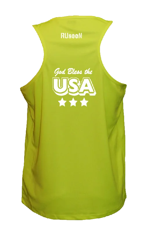 men's tank tops with thumb holesMen's Reflective Tank Top - God Bless the USA