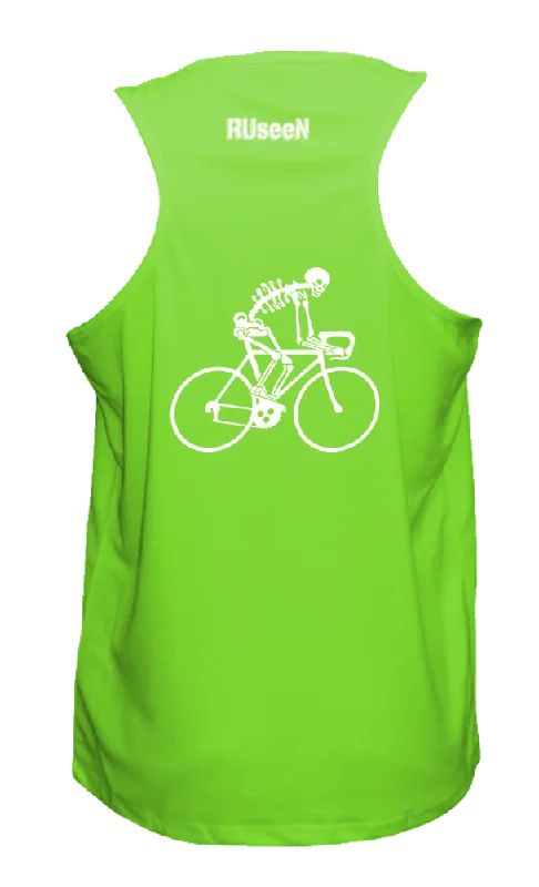 slim fit tank tops for menMen's Reflective Tank Top - Road Bike Skeleton