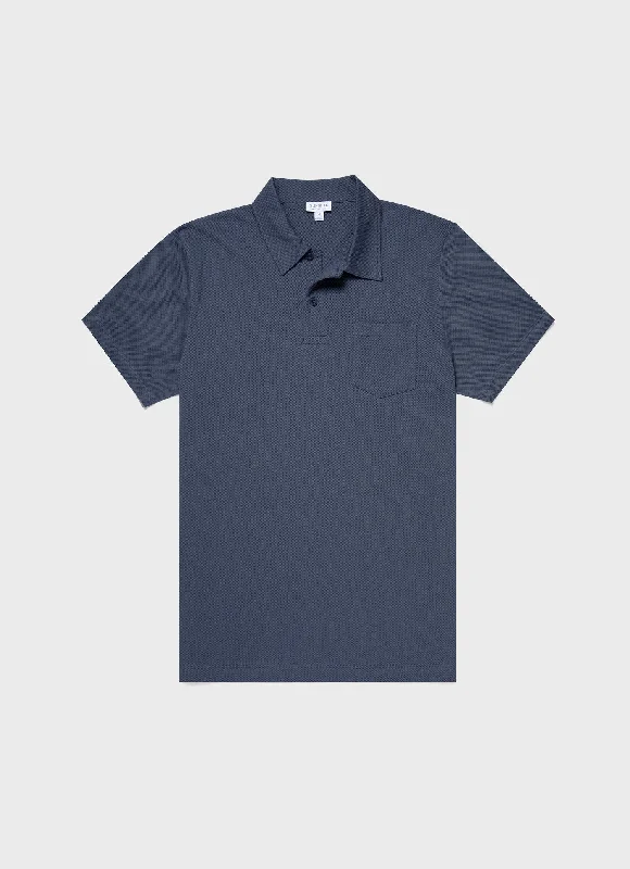 Men's quick - dry polo shirts for water sports activitiesMen's Riviera Polo Shirt in Slate Blue Men's quick - dry polo shirts for water sports activitiesMen's Riviera Polo Shirt in Slate Blue
