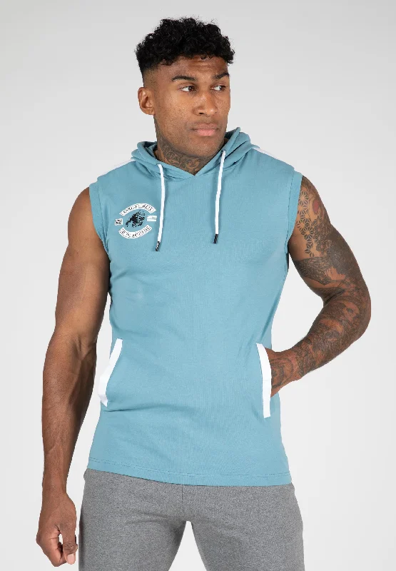 men's tank tops for casual wearOswego S/L Hooded T-shirt - Blue