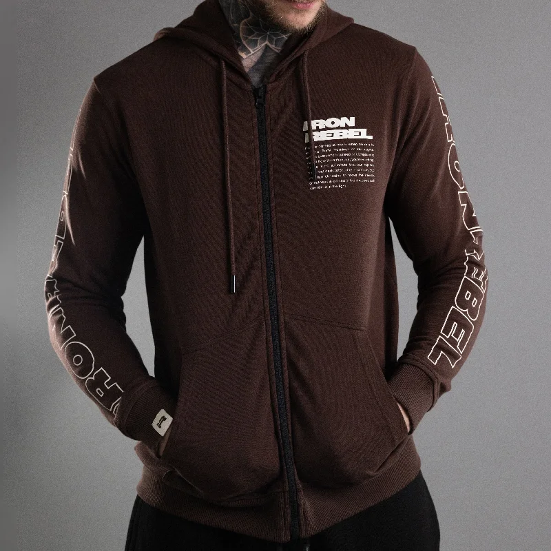breathable men's tank topsProgress Zip Hoodie (Cocoa)