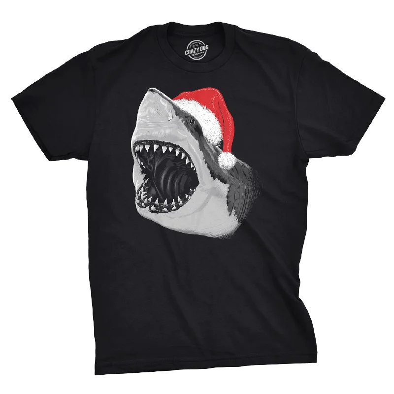 Men's moisture - wicking athletic t - shirts for intense workoutsSanta Jaws Men's T Shirt Men's moisture - wicking athletic t - shirts for intense workoutsSanta Jaws Men's T Shirt