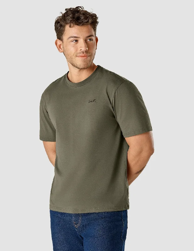 Men's budget - friendly basic polo shirts in multiple colorsSupima T-Shirt Box Fit Legacy Remote Green Men's budget - friendly basic polo shirts in multiple colorsSupima T-Shirt Box Fit Legacy Remote Green