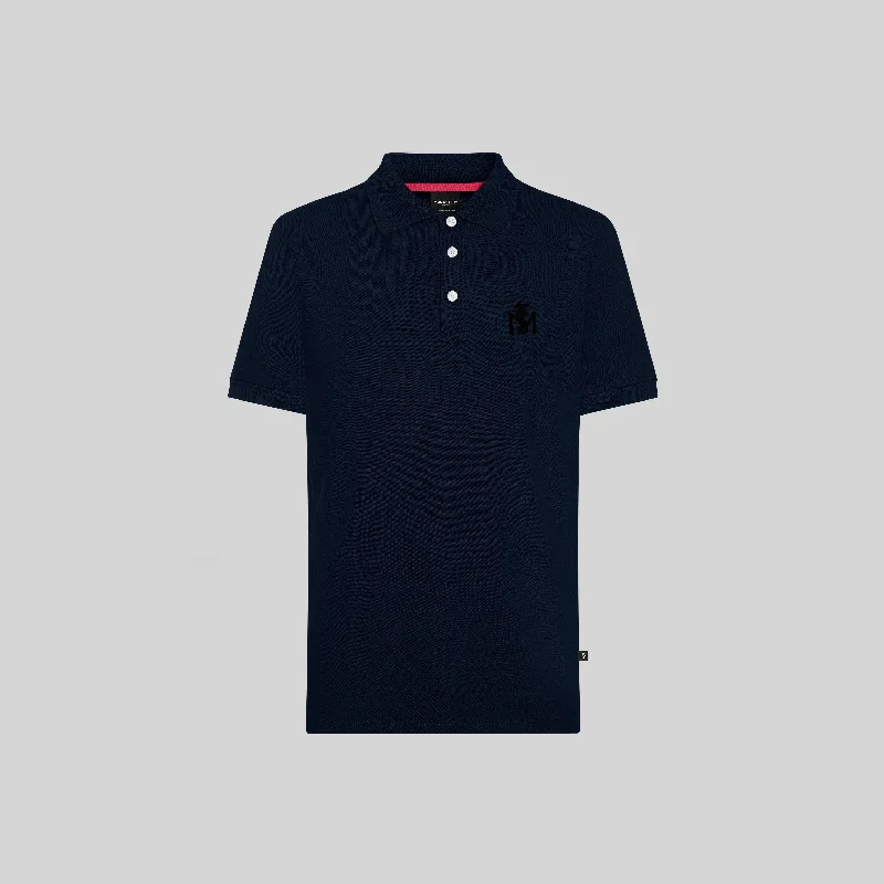 Men's reversible polo shirts with two different looksTERMÓPILAS NAVY POLO
