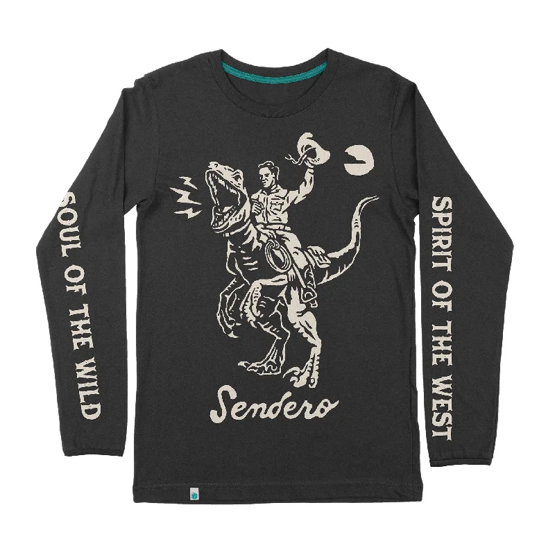Men's thermal long sleeve base layer shirts for winter skiingVelociwrangler Long Sleeve T-Shirt