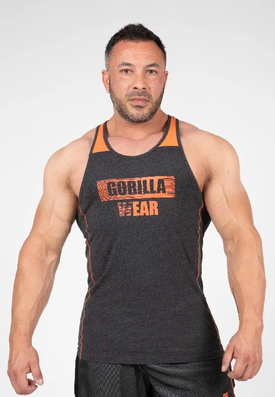 men's tank tops for casual wearWallace Tank Top - Gray/Orange
