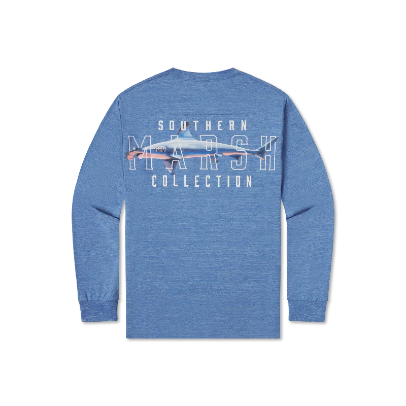 Men's lightweight long sleeve linen shirts for summer beach vacationsYouth FieldTec™ Heathered - Hammerhead - Long Sleeve Men's lightweight long sleeve linen shirts for summer beach vacationsYouth FieldTec™ Heathered - Hammerhead - Long Sleeve