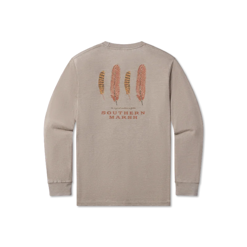 Men's long sleeve tartan pattern shirts for a traditional Scottish lookYouth SEAWASH™ Tee - Waterfowl Feathers - Long Sleeve Men's long sleeve tartan pattern shirts for a traditional Scottish lookYouth SEAWASH™ Tee - Waterfowl Feathers - Long Sleeve