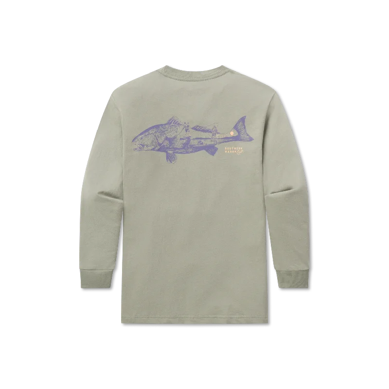 Men's long sleeve thermal shirts with thumbholes for extra warmthYouth Sunset Spots Tee - Long Sleeve Men's long sleeve thermal shirts with thumbholes for extra warmthYouth Sunset Spots Tee - Long Sleeve