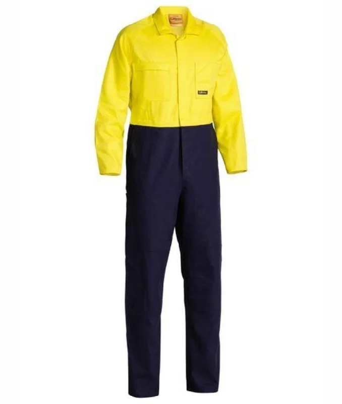 Overalls for gardeners with reinforced knees​2 Tone Hi Vis, Day Only, Domed Overall