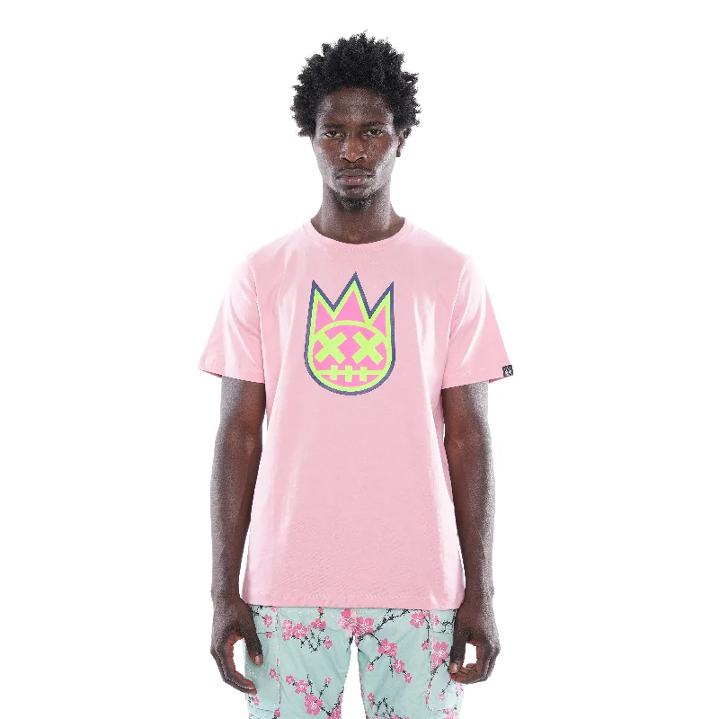 Men's smart - casual checkered t - shirts for semi - formal occasions3D CLEAN SHIMUCHAN LOGO SHORT SLEEVE CREW NECK TEE IN CANDY PINK Men's smart - casual checkered t - shirts for semi - formal occasions3D CLEAN SHIMUCHAN LOGO SHORT SLEEVE CREW NECK TEE IN CANDY PINK