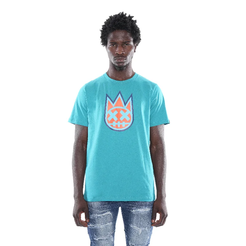 Men's long - sleeve henley t - shirts with button - down plackets3D CLEAN SHIMUCHAN LOGO SHORT SLEEVE CREW NECK TEE IN TILE BLUE Men's long - sleeve henley t - shirts with button - down plackets3D CLEAN SHIMUCHAN LOGO SHORT SLEEVE CREW NECK TEE IN TILE BLUE