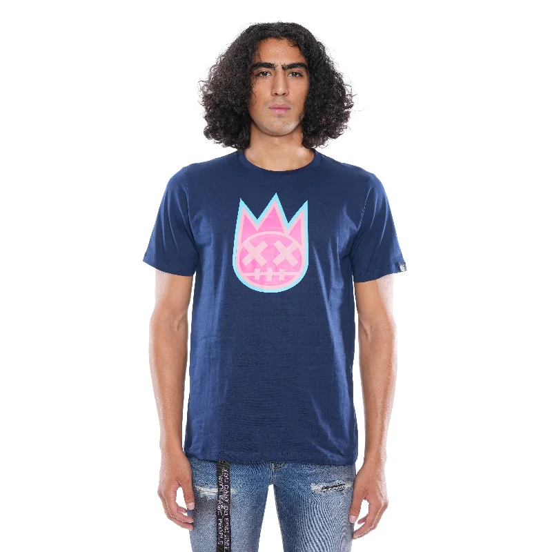 Men's polo t - shirts with a contrast collar for a preppy look3D CLEAN SHIMUCHAN LOGO SHORT SLEEVE CREW NECK TEE IN TRUE NAVY Men's polo t - shirts with a contrast collar for a preppy look3D CLEAN SHIMUCHAN LOGO SHORT SLEEVE CREW NECK TEE IN TRUE NAVY