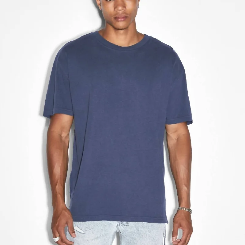 Men's organic cotton crew - neck t - shirts for everyday comfort4X4 Biggie Tee In Midnight Men's organic cotton crew - neck t - shirts for everyday comfort4X4 Biggie Tee In Midnight