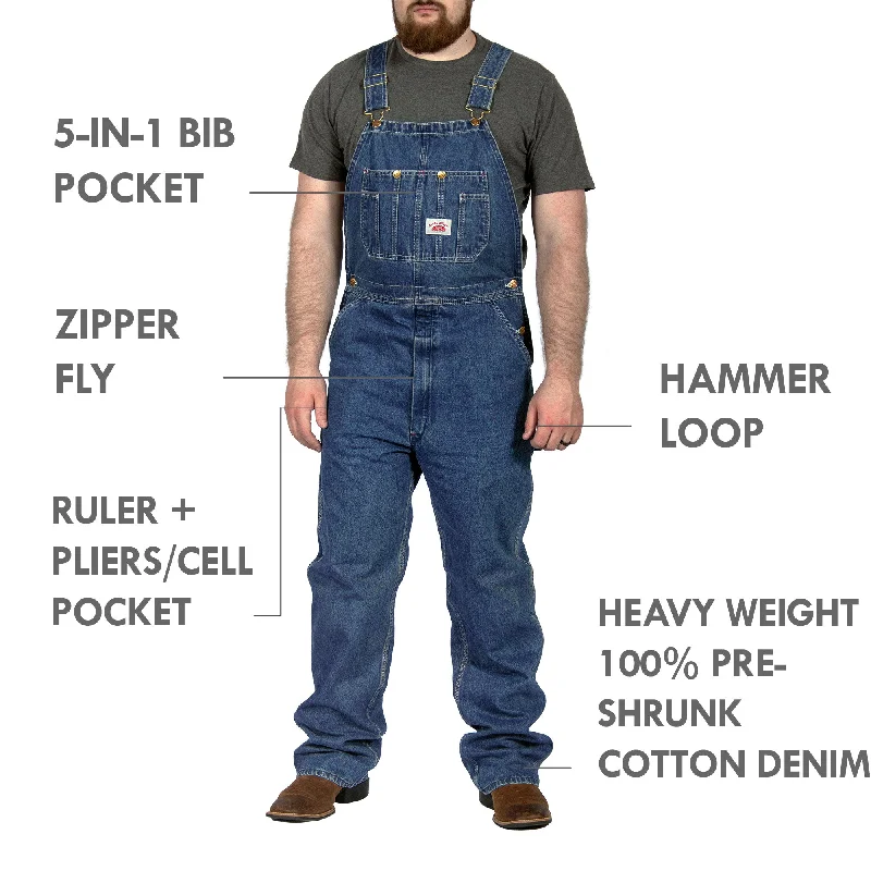 Overalls for photographers with extra pockets#699 Made in USA Stone Washed Blue Denim Overalls Overalls for photographers with extra pockets#699 Made in USA Stone Washed Blue Denim Overalls