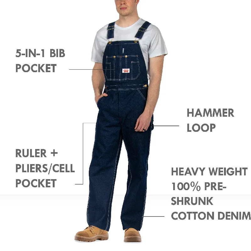 Overalls for skateboarders with a baggy fit#966/#980 62" to 74" Inch Waist Big Made in USA Zipper Fly Blue Denim Bib Overalls Overalls for skateboarders with a baggy fit#966/#980 62" to 74" Inch Waist Big Made in USA Zipper Fly Blue Denim Bib Overalls