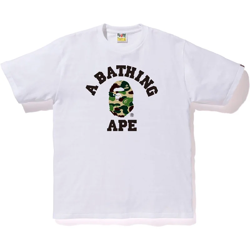 Men's slim - fit graphic t - shirts with vintage rock band printsAbc Camo College Tee Mens Men's slim - fit graphic t - shirts with vintage rock band printsAbc Camo College Tee Mens