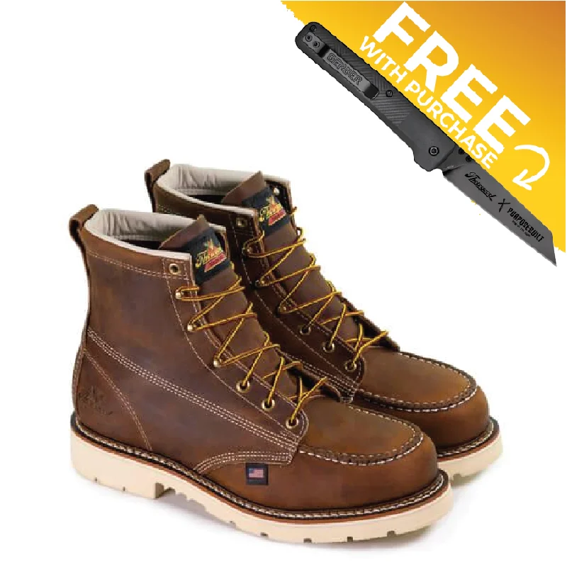 American Heritage - 6" Trail Crazyhorse - Moc Toe - MAXwear90 (Steel Toe)