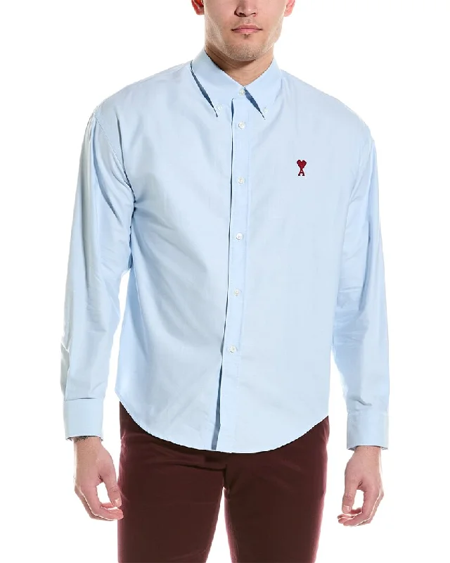 Men's smart - casual checkered t - shirts for semi - formal occasionsAMI PARIS Shirt Men's smart - casual checkered t - shirts for semi - formal occasionsAMI PARIS Shirt