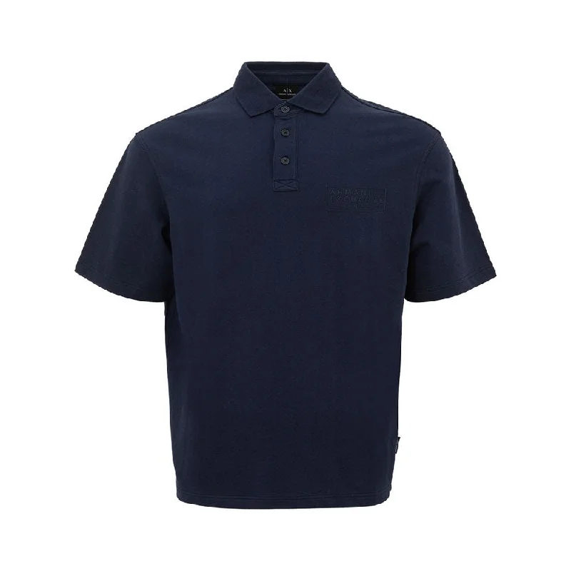 Men's polo t - shirts with a contrast collar for a preppy lookArmani Exchange Sleek Cotton Polo Shirt for Men's Men Men's polo t - shirts with a contrast collar for a preppy lookArmani Exchange Sleek Cotton Polo Shirt for Men's Men