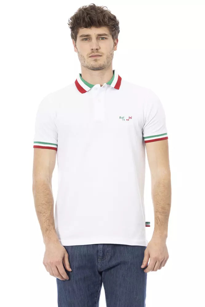 Men's ribbed t - shirts with a textured finish for added styleBaldinini Trend Cotton Polo Men's Shirt Men's ribbed t - shirts with a textured finish for added styleBaldinini Trend Cotton Polo Men's Shirt