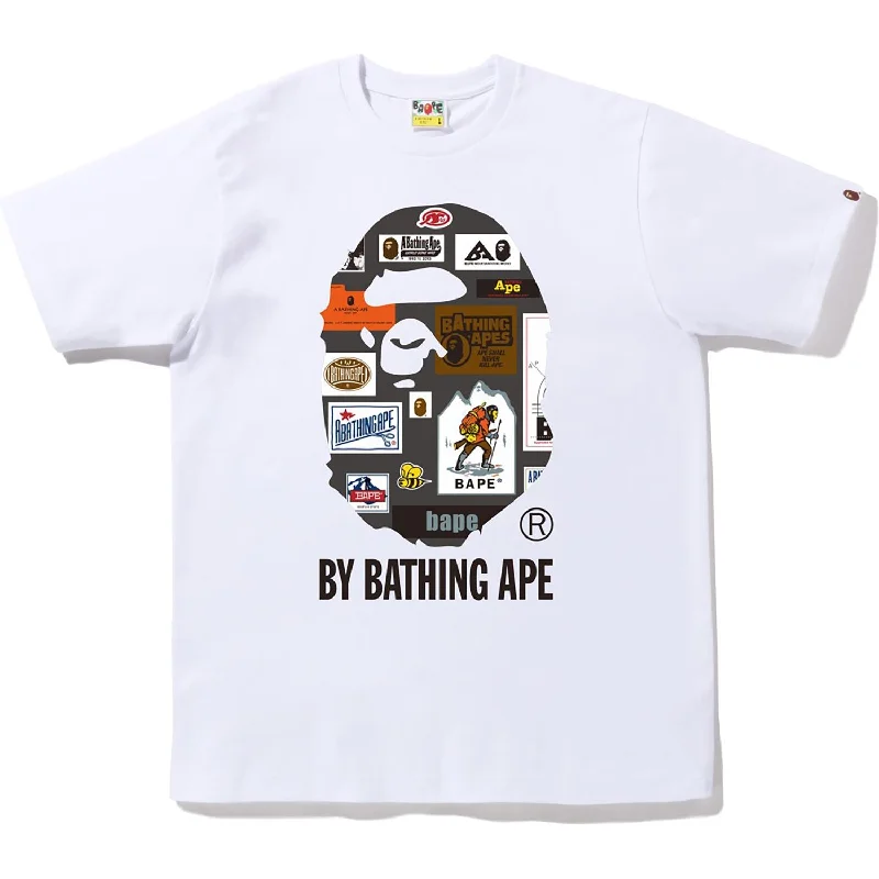 Men's v - neck muscle t - shirts for a body - building aestheticBape Multi Label By Bathing Ape Tee Mens Men's v - neck muscle t - shirts for a body - building aestheticBape Multi Label By Bathing Ape Tee Mens